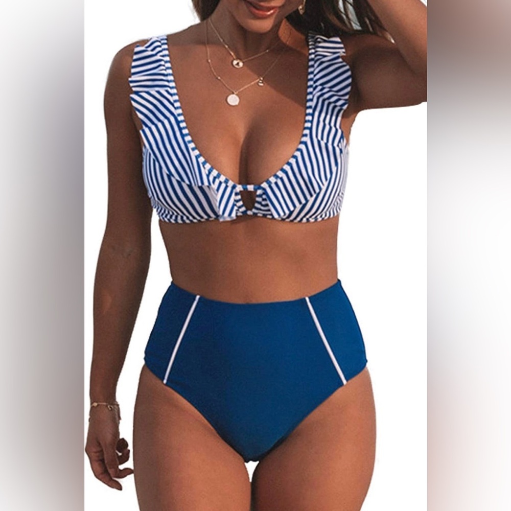 COPY - NWT Size XS Women’s CUPSHE Two Piece High Waist Bikini Swimsuit